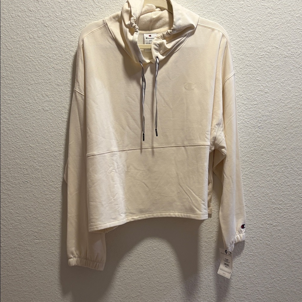 Champion Women's Cream Cowl Neck Sweater
